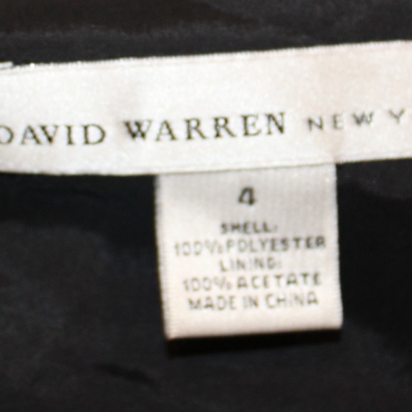 David Warren New York Black Long Sleeve Dress - Picture 6 of 6